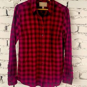 Banana Republic Pink Flannel Shirt